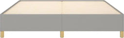 vidaXL - Bedframe - zonder - matras - stof - lichtgrijs - 160x200 - cm