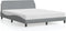vidaXL - Bedframe - zonder - matras - stof - lichtgrijs - 160x200 - cm