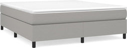 vidaXL - Bedframe - zonder - matras - stof - lichtgrijs - 160x200 - cm