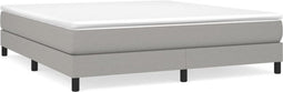 vidaXL - Bedframe - zonder - matras - stof - lichtgrijs - 160x200 - cm