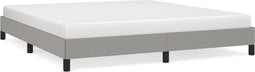 vidaXL - Bedframe - zonder - matras - stof - lichtgrijs - 160x200 - cm