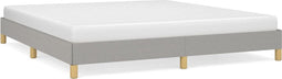 vidaXL - Bedframe - zonder - matras - stof - lichtgrijs - 180x200 - cm