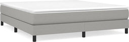 vidaXL - Bedframe - zonder - matras - stof - lichtgrijs - 180x200 - cm
