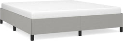 vidaXL - Bedframe - zonder - matras - stof - lichtgrijs - 180x200 - cm