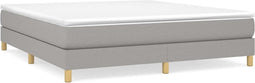 vidaXL - Bedframe - zonder - matras - stof - lichtgrijs - 180x200 - cm