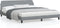 vidaXL - Bedframe - zonder - matras - stof - lichtgrijs - 180x200 - cm