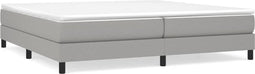 vidaXL - Bedframe - zonder - matras - stof - lichtgrijs - 200x200 - cm