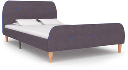 vidaXL - Bedframe - zonder - matras - stof - taupe - 120x190 - cm
