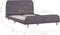 vidaXL - Bedframe - zonder - matras - stof - taupe - 120x190 - cm