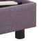 vidaXL - Bedframe - zonder - matras - stof - taupe - 135x190 - cm