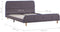 vidaXL - Bedframe - zonder - matras - stof - taupe - 135x190 - cm