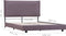 vidaXL - Bedframe - zonder - matras - stof - taupe - 135x190 - cm