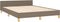 vidaXL - Bedframe - zonder - matras - stof - taupe - 140x190 - cm