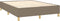 vidaXL - Bedframe - zonder - matras - stof - taupe - 140x190 - cm