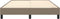 vidaXL - Bedframe - zonder - matras - stof - taupe - 140x190 - cm