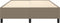 vidaXL - Bedframe - zonder - matras - stof - taupe - 140x190 - cm