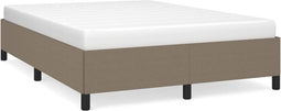 vidaXL - Bedframe - zonder - matras - stof - taupe - 140x200 - cm