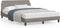 vidaXL - Bedframe - zonder - matras - stof - taupe - 140x200 - cm