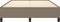 vidaXL - Bedframe - zonder - matras - stof - taupe - 140x200 - cm