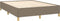 vidaXL - Bedframe - zonder - matras - stof - taupe - 140x200 - cm