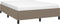vidaXL - Bedframe - zonder - matras - stof - taupe - 140x200 - cm