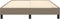 vidaXL - Bedframe - zonder - matras - stof - taupe - 140x200 - cm