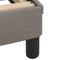 vidaXL - Bedframe - zonder - matras - stof - taupe - 140x200 - cm