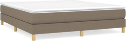 vidaXL - Bedframe - zonder - matras - stof - taupe - 160x200 - cm