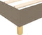 vidaXL - Bedframe - zonder - matras - stof - taupe - 160x200 - cm
