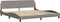 vidaXL - Bedframe - zonder - matras - stof - taupe - 200x200 - cm
