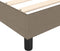 vidaXL - Bedframe - zonder - matras - stof - taupe - 200x200 - cm