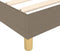 vidaXL - Bedframe - zonder - matras - stof - taupe - 200x200 - cm