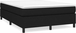 vidaXL - Bedframe - zonder - matras - stof - zwart - 140x190 - cm