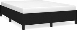 vidaXL - Bedframe - zonder - matras - stof - zwart - 140x190 - cm
