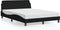 vidaXL - Bedframe - zonder - matras - stof - zwart - 140x200 - cm