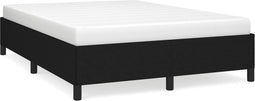 vidaXL - Bedframe - zonder - matras - stof - zwart - 140x200 - cm