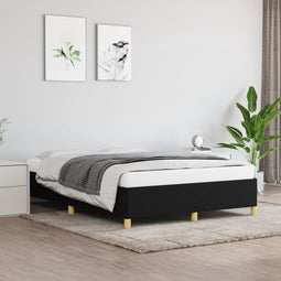 vidaXL - Bedframe - zonder - matras - stof - zwart - 140x200 - cm
