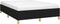 vidaXL - Bedframe - zonder - matras - stof - zwart - 140x200 - cm