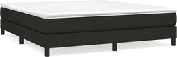 vidaXL - Bedframe - zonder - matras - stof - zwart - 160x200 - cm