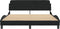 vidaXL - Bedframe - zonder - matras - stof - zwart - 160x200 - cm