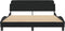vidaXL - Bedframe - zonder - matras - stof - zwart - 160x200 - cm
