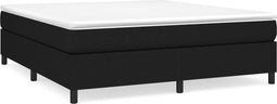 vidaXL - Bedframe - zonder - matras - stof - zwart - 180x200 - cm