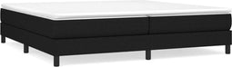 vidaXL - Bedframe - zonder - matras - stof - zwart - 200x200 - cm