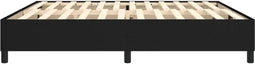 vidaXL - Bedframe - zonder - matras - stof - zwart - 200x200 - cm