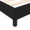 vidaXL - Bedframe - zonder - matras - stof - zwart - 200x200 - cm
