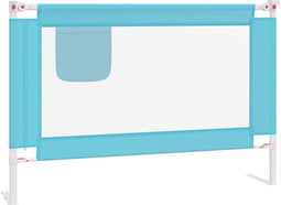 vidaXL Bedhekje peuter 100x25 cm stof blauw