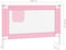 vidaXL Bedhekje peuter 100x25 cm stof roze