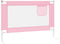 vidaXL Bedhekje peuter 100x25 cm stof roze
