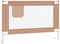 vidaXL Bedhekje peuter 100x25 cm stof taupe