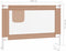 vidaXL Bedhekje peuter 100x25 cm stof taupe